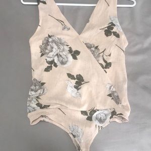 Pink Floral Bodysuit